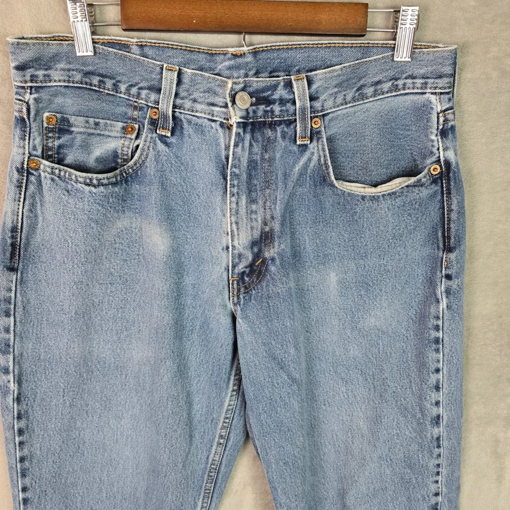 Levis 550 Relaxed Fit Tapered Leg Mens Blue‎ Jeans Medium Wash 33x32 00550-4886